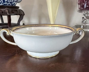 Hutschenreuther Selb Gold & Cobalt Open Sugar Bowl Most Excellent Look - Picture 1 of 7