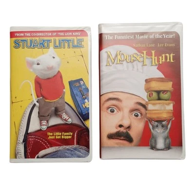 Stuart Little VHS, 2000, Clamshell Case And Mouse Hunt Kids Movie Lot of 2 - Image 1 of 4