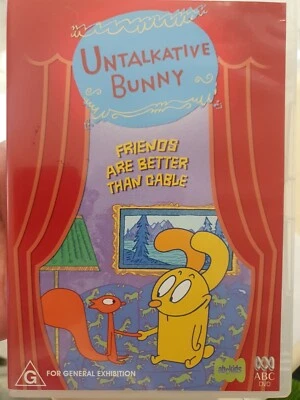 UNTALKATIVE BUNNY RARE DVD TV SERIES FRIENDS ARE BETTER THAN CABLE ANIMATION - Image 1 of 3
