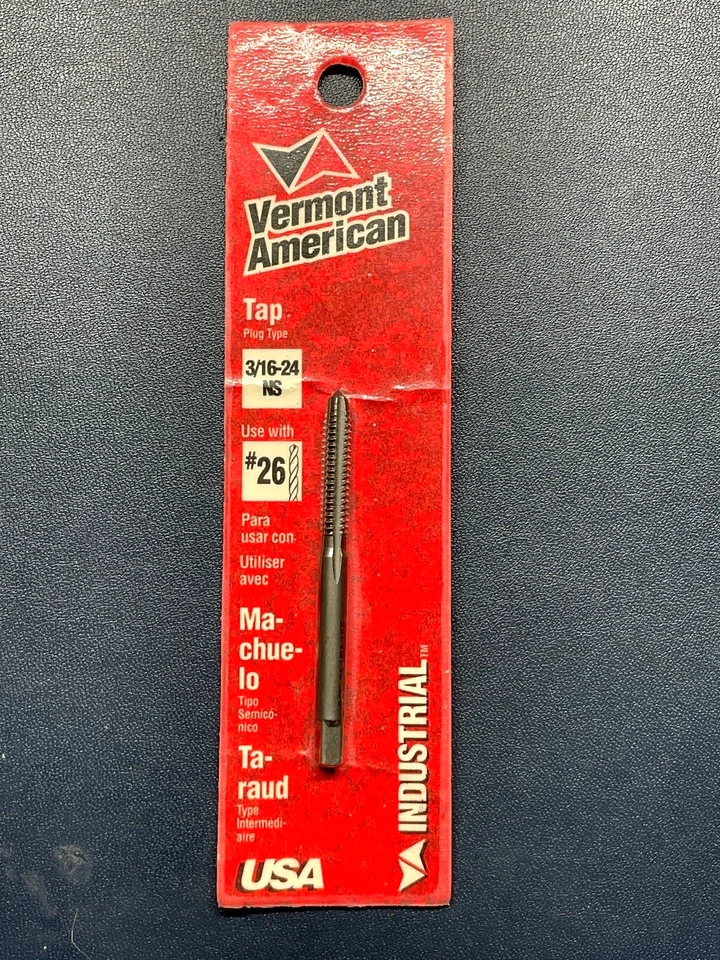 VERMONT AMERICAN NOS 3/16-24 Plug Tap - Made In USA - Image 1 of 1