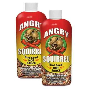 Harris Angry Squirrel Bird Seed Hot Sauce (2-Pack) 8 Oz. each NEW - Picture 1 of 8