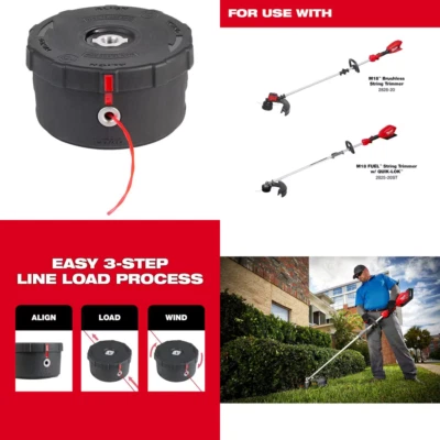 Replacement Easy Load Trimmer Head for Milwaukee String Strimmer - Image 1 of 4