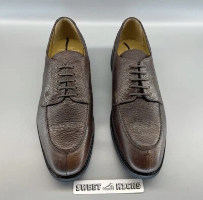 Zapatos de vestir Brooks Brothers de grano marrón oscuro algonquín talla 11 para hombre Foto 1 de 4