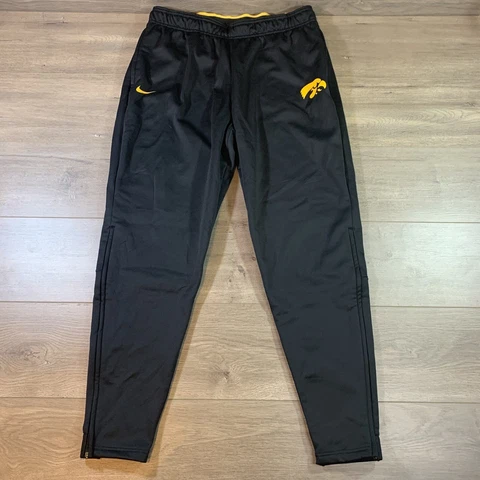Iowa Hawkeye Nike Therma Dri Fit Black Sweatpants Football On-Field Large Jogger Cover