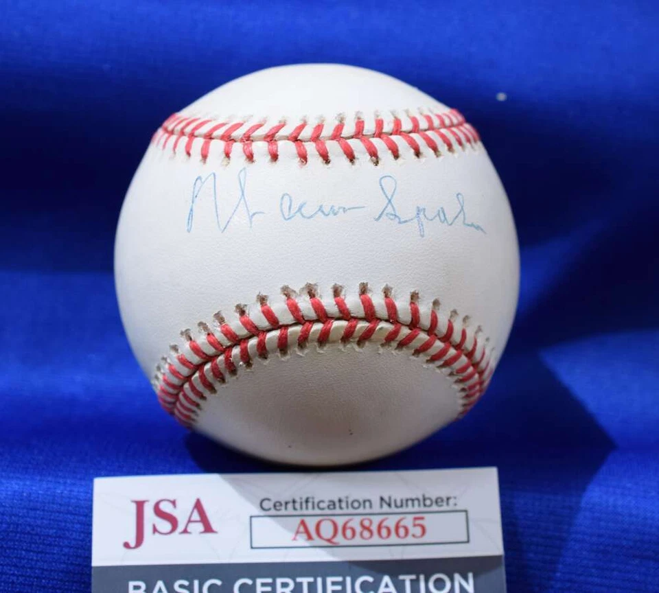 Warren Spahn JSA Cert Autograph National League ONL Signed Baseball 1 - Image 1 of 2