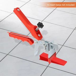 Red Stainless Steel + PVC Hand Powered Tile Leveling Pliers With 6 Speed Adjustment - Picture 1 of 18