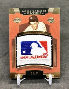 2004 UD Sweet Spot Joe DiMaggio /25 MLB PATCH GOLD FOIL SSP No. SSP-JD RARE🔥 - Picture 1 of 12