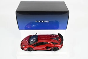 AUTOart 1/18 Lamborghini AVENTSDOR SVJ METALLIC RED Diecast Model Car 79177 - Picture 1 of 18
