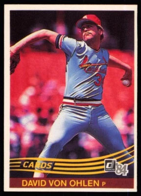 1984 Donruss David Green Rookie St. Louis Cardinals #166 - Image 1 of 2