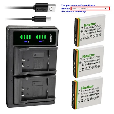 Cargador de batería Kastar LTD2 para cámara Benq D-Li213 y Benq DC E1050 DC E1050T Foto 1 de 4