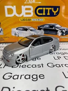 JADA Lexus GS430 Dub City Silver w/ Maya Rims 1:24 Diecast No Box - Picture 1 of 2