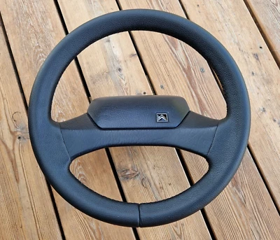 NEU LEDERLENKRAD für Citroen AX ZX 1992-1996 Schwarz OEM NEU - Bild 1 von 4