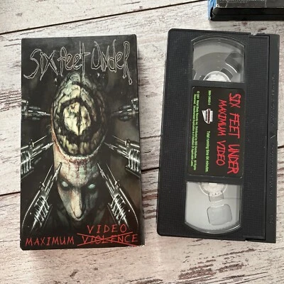Metal Blade Records Six Feet Under Maximum Violence Video VHS Rare - Imagem 1 de 2