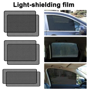 Car Side Window Sunshade, 2PCS Static Cling Films Stickers Sun Shade UV Rays Pr✲ - Picture 1 of 16