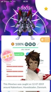 Armored Mewtwo *Max level 50* (3 Moves) Instant Pokemon Trade GO  - Picture 1 of 1