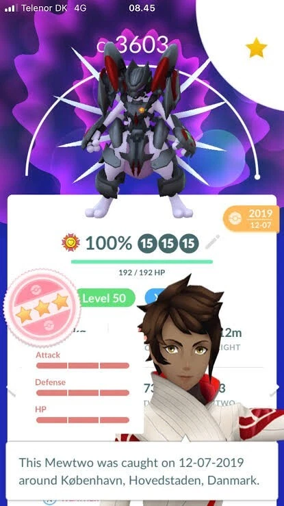 Armored Mewtwo *Max level 50* (3 Moves) Instant Pokemon Trade GO  - Image 1 of 1