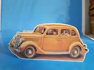 1991 SHACKMAN & CO CHRISTMAS ORNAMENT.FAMILY IN 1935 FORD.FSH. - Image 1 of 4