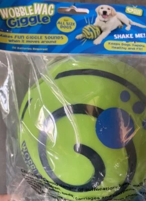Wobble Wag Giggle Ball Interactive Dog Toy Fun Giggle Sounds As Seen On TV