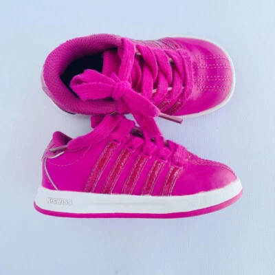 G-K Swiss, 6, leather sneakers (Hot Pink Glitter) - Image 1 of 2