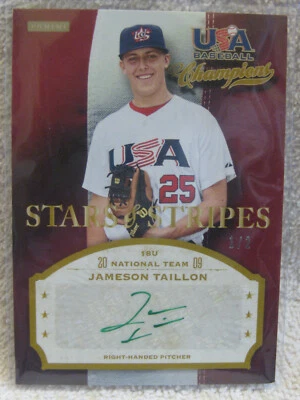 Jameson Taillon #TAI 2013 EE. UU. Campeones de Béisbol Estrellas y Rayas RC Automático 1/2  Foto 1 de 4