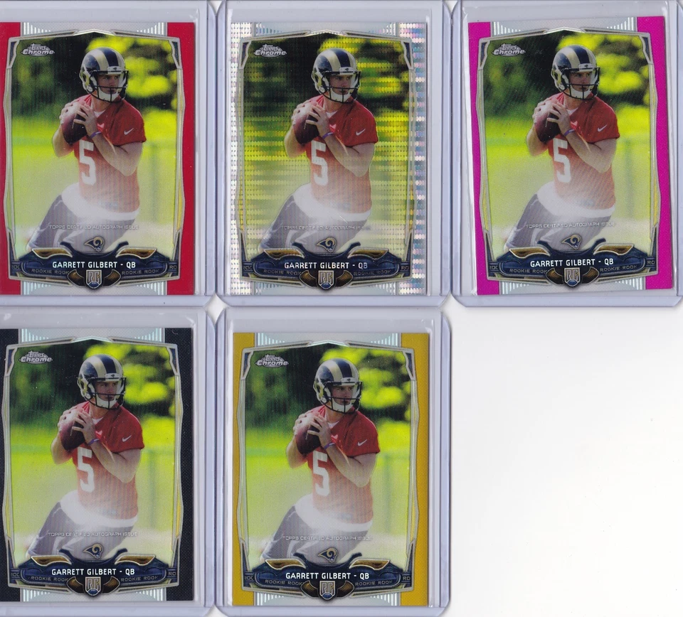 Garrett Gilbert 2014 Topps Chrome Refractor Replacement Auto Lot Extremely Rare - Image 1 of 1