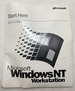 Old Microsoft Windows NT Workstation Basics & Installation Sealed Floppy Discs - Picture 1 of 6