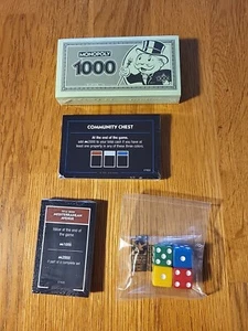 Speed Monopoly Board Game 2018 Replacement Player Dice Money Cards New & Sealed - Picture 1 of 5