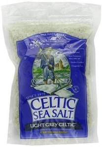 Celtic Sea Salt Light Grey Coarse 1 lb Pkg Selina Naturally