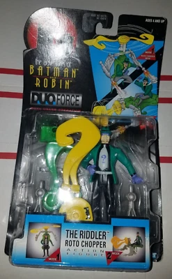 Figura de acción Kenner The Adventures of Batman & Robin Duo Force The Riddler 1997 Foto 1 de 4