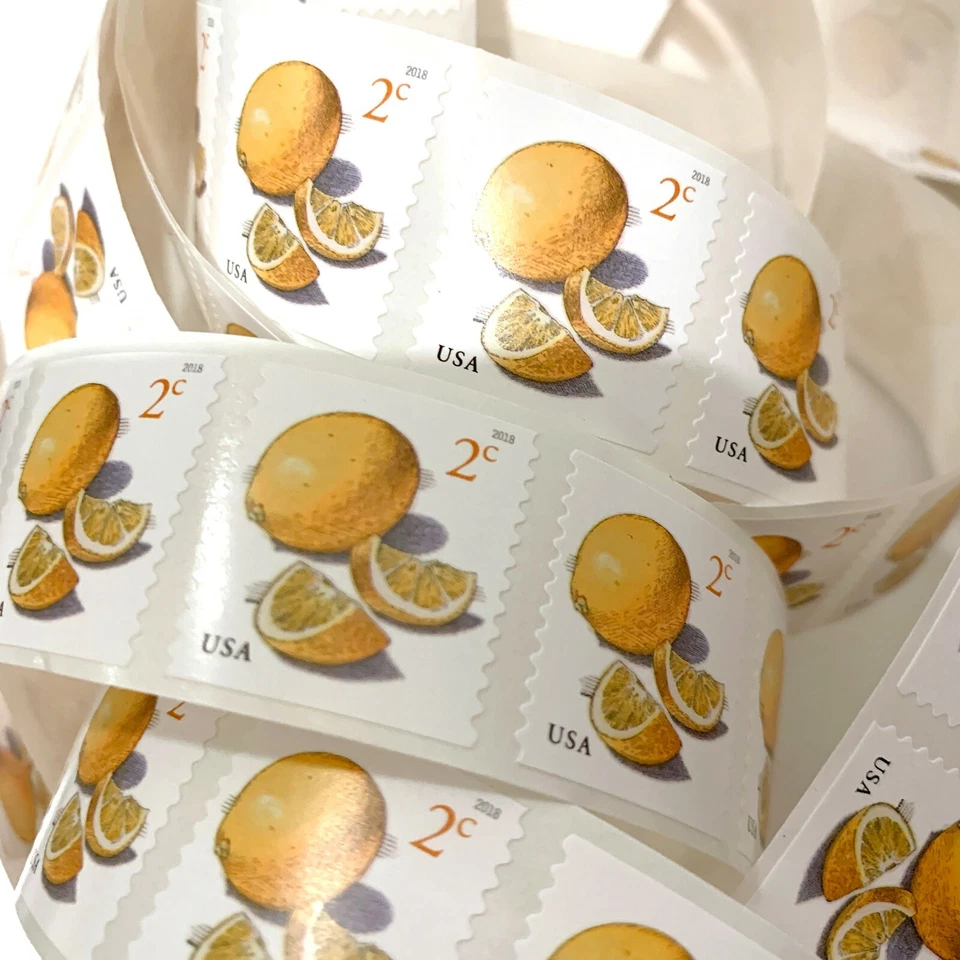 US 5256 Meyer Lemons 2c (2018) - 50 Postage Stamps, Single Strip from Coil MNH - Image 1 of 3