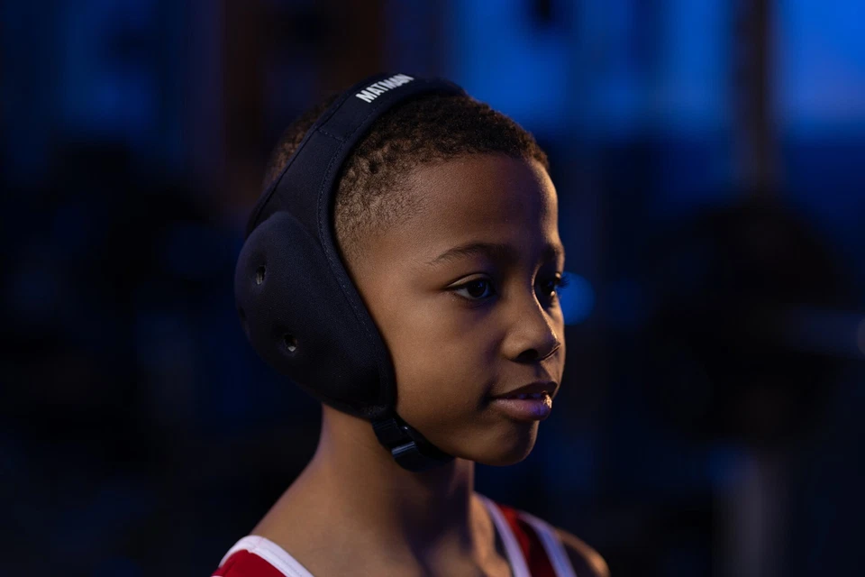 Matman Wrestling Headgear Kids Boys Ear Guard Ultra Soft Grappling Head Guard - Image 1 of 4