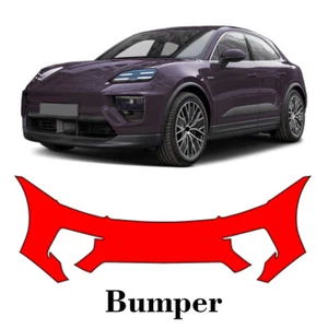 Front bumper PreCut PPF Paint Protection Film For Porsche Macan Electric 2025 - Picture 1 of 6