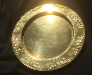 Atemberaubendes antikes Jugendstil massiv Messing Tablett Ladegerät, Joseph Sankey & Söhne um 1900 - Bild 1 von 11