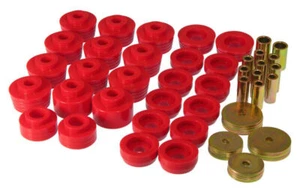 Prothane 7-132 for 78-88 GM Various Body Mount Kit - Red - Foto 1 di 3
