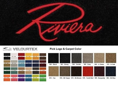 Lloyd Mats Velourtex Buick Riviera Custom Embroidered Floor Mats (1963-1999) - Image 1 of 4