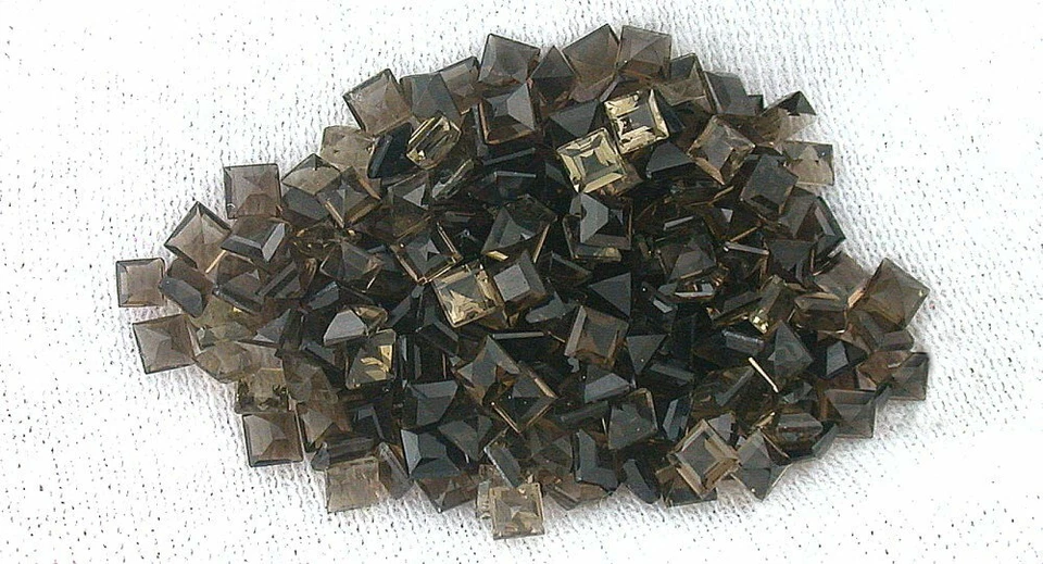 Oito pedras preciosas brasileiras ricas quadradas naturais quadradas de 2,5 mm B18A5 - Imagem 1 de 1