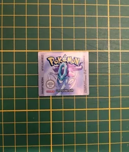 Pokemon Kristall Version Ersatz Label (EUR) (Metallic Shiny) - Bild 1 von 2