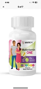 BariatricPal Multivitamin ONE "1 per Day!" Veggie Capsule with 60mg Iron - Picture 1 of 4