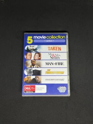 Taken / Mr. & Mrs. Smith / Man on Fire / The Transporter 1+2 DVD - Image 1 of 2