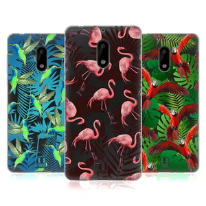 CUSTODIA IN GEL MORBIDA HEAD CASE DESIGNS FLORA E FAUNA TROPICALE PER TELEFONI NOKIA 1 - Foto 1 di 10
