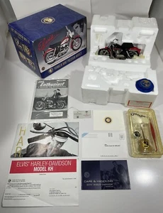 FRANKLIN MINT ELVIS PRESLEY'S 1956 MODEL 'KH' HARLEY 1:10 SCALE - Picture 1 of 24