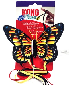 Kong Butterfly Teaser Crackle Catnip Kitten Cat Toy - Picture 1 of 10