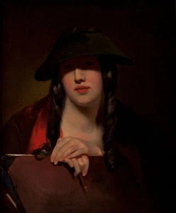 Ｏｉｌ　ｐａｉｎｔｉｎｇ Thomas_Sully - The_Student Rosalie_Kemble_Sully free shipping cost - Picture 1 of 1