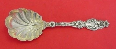 Lily by Whiting 纯银保存勺子金色水洗 6 英寸服务传家宝 — 第 1/2 张图片