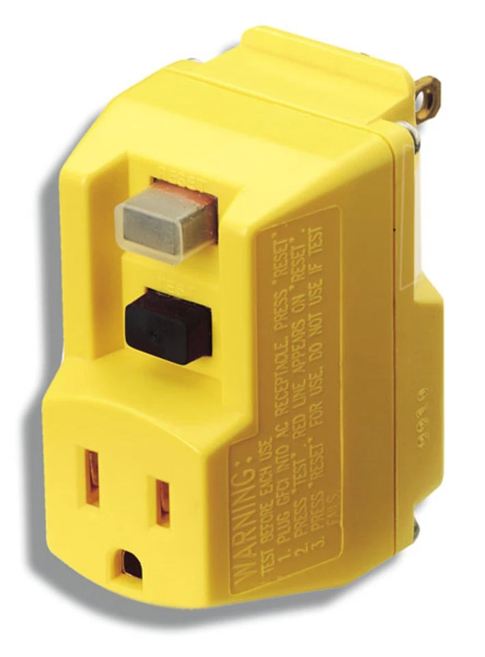 Adaptador GFCI Southwire 14650013-6 120 voltios, 15 amperios, 1800 vatios, salida única, I Foto 1 de 1