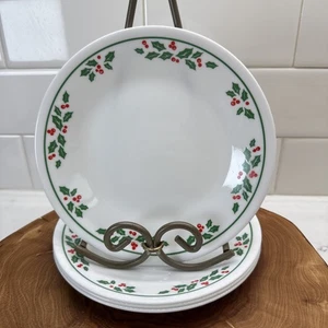 4-Corelle HOLLY DAYS 6,5" Brot Dessert Salatteller Weihnachten - Bild 1 von 8