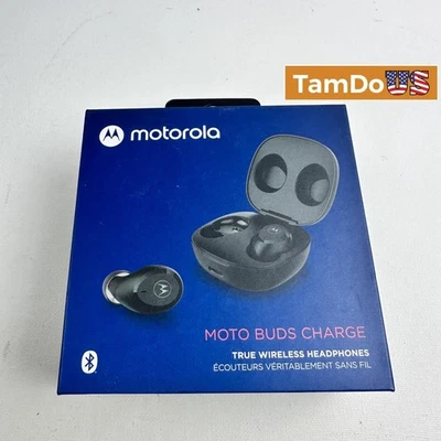 Motorola Moto Buds Charge True Wireless Earbuds, Bluetooth 5.0, Black - Image 1 of 4