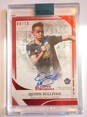 2022 MLS Topps Renaissance QUINN SULLIVAN Ruby RC ONCARD Auto Phila 9/10 - Image 1 of 2