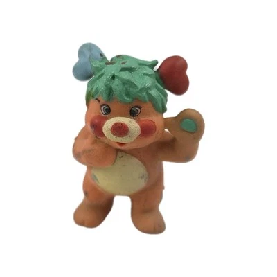 Figura de goma rompecabezas naranja Mattel TCFC Popples 1986 vintage pelo verde Foto 1 de 3