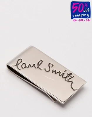 RRP €300 PAUL SMITH Metal Money Clip Engraved Logo - Image 1 of 4